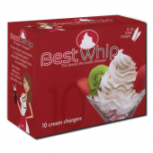 Bestwhip Cream Chargers N2O 10 Pack x 6 (60 Bulbs)