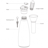 Mosa Soda Multi Part Bottle 1.0L